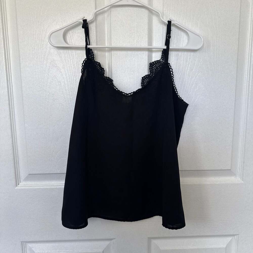 Shein Black Vneck Spaghetti Strap Cami Top